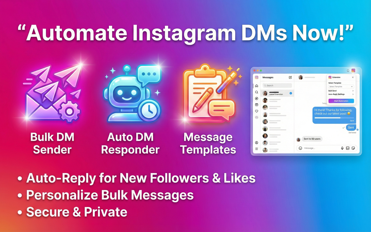 IG DM Bot — Instagram DM automation screenshot
